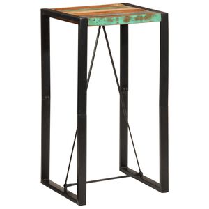 vidaXL Stolik barowy, 60x55x110, lite drewno z odzysku