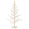 vidaXL Drewniana choinka Naturalny 180 cm Lite drewno sosnowe