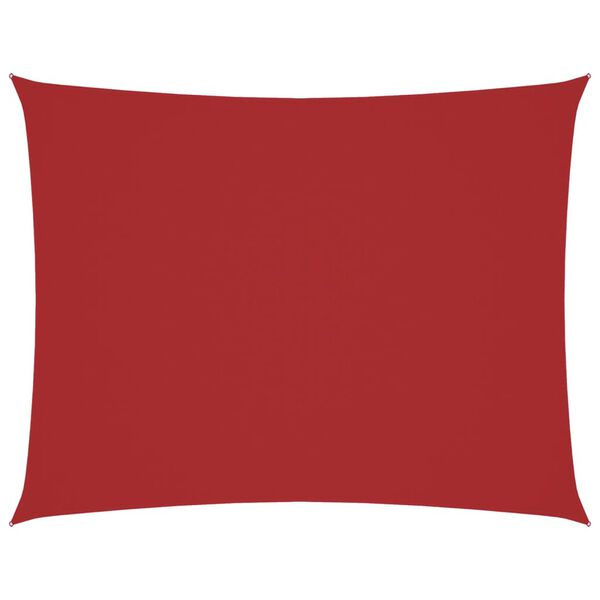 vidaXL Prostokątny żagiel ogrodowy, tkanina Oxford, 2x3,5 m, czerwony