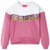 vidaXL Bluza dziecięca, malinowa, 92