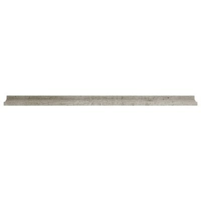 vidaXL Półki ścienne, 2 szt., szarość betonu, 115x9x3 cm