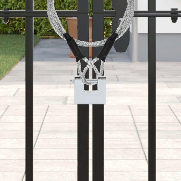 vidaXL Kł&oacute;dka Srebrny 4,2 x 1,9 x 4 cm Stal