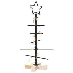 vidaXL Metalowa choinka świąteczna KUOPIO 60 cm Ciepła biel Stal