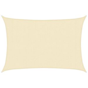 vidaXL Żagiel przeciwsłoneczny, 160 g/m&sup2;, kremowy, 3x5 m, HDPE
