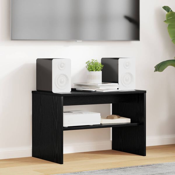 vidaXL Szafka pod telewizor Czarny Dąb 60 x 35 x 40 cm