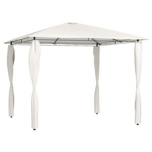 vidaXL Altana z pokryciem słupk&oacute;w 3x3x2,6 m, kremowa, 160 g/m&sup2;