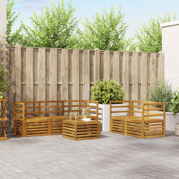 vidaXL Zestawy sof Lite Drewno Akacji