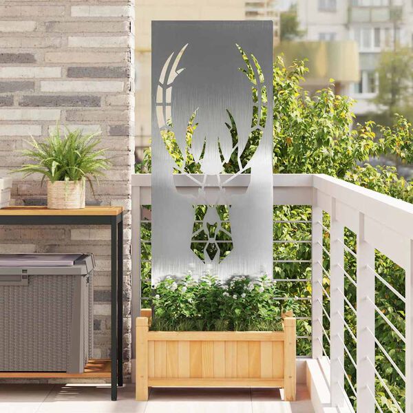 vidaXL Ekran zapewniający prywatność w ogrodzie Srebrny 50 x 140 cm