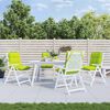 vidaXL Poduszki na krzesła z niskim oparciem, 4 szt., jasnozielone
