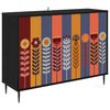vidaXL Bufet ESSEN Czarny dąb 102 x 33 x 76 cm Drewno inżynieryjne
