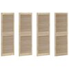 vidaXL Drzwi do szafki 4 pcs Naturalny 140.5 x 2.1 x 49.5 cm
