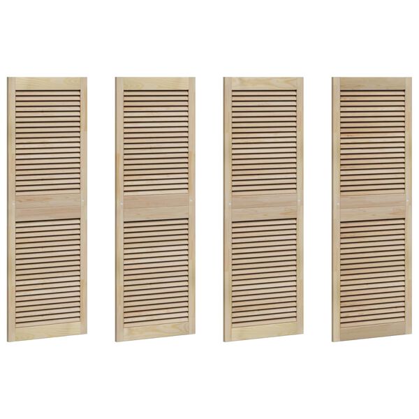 vidaXL Drzwi do szafki 4 pcs Naturalny 140.5 x 2.1 x 49.5 cm