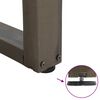 vidaXL Nogi do stołu jadalnego w kształcie litery V 3 szt. Naturalna stal 80x(72-73,3) cm Stal