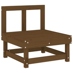 vidaXL Ogrodowa sofa środkowa, miodowy brąz, lite drewno sosnowe