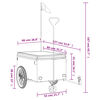 vidaXL Przyczepka rowerowa, czarna, 45 kg, żelazo