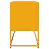 vidaXL Szafka pod telewizor, musztardowa, 100,5x39x60,5 cm, stalowa