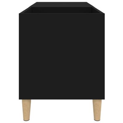 vidaXL Szafka na płyty, czarna, 84,5x38x48 cm, materiał drewnopochodny