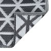 vidaXL Dywan na zewnątrz, ARAKIL czarny, 160x230 cm, PP