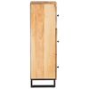 vidaXL Highboard z drzwiami Brązowy 90 x 33 x 75 cm Drewno z mango