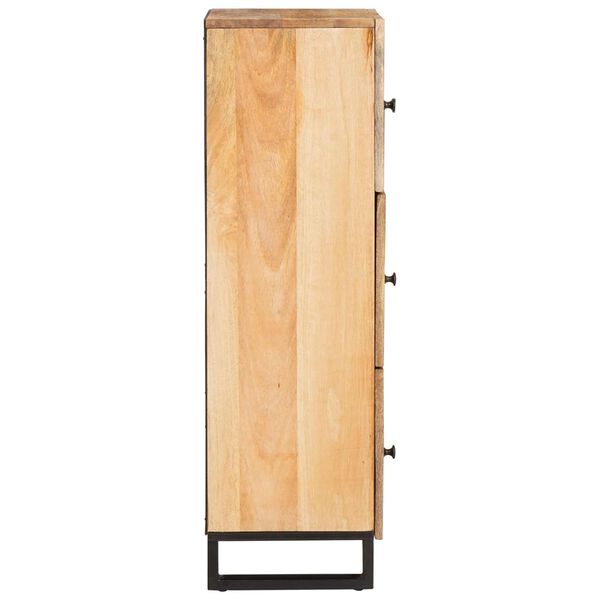 vidaXL Highboard z drzwiami Brązowy 90 x 33 x 75 cm Drewno z mango