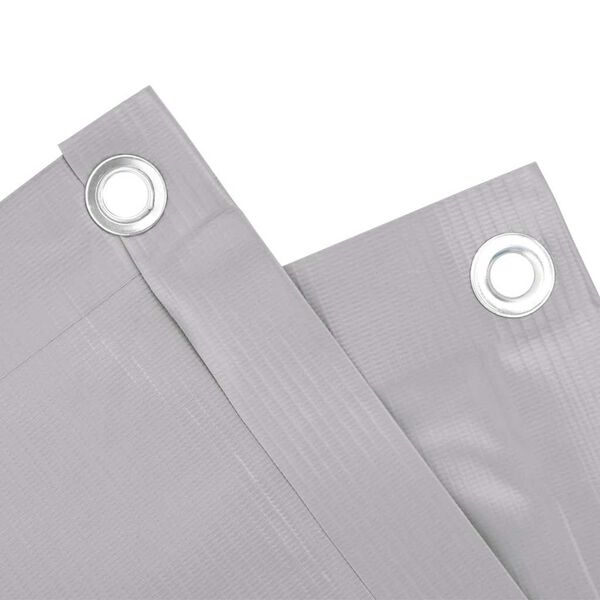 vidaXL Osłona balkonowa, szara, 300x75 cm, PVC