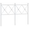 vidaXL Metalowe wymienne wezgłowie, białe, 120 cm