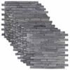 vidaXL Płytki Mozaikowe Szary 30 x 30 cm Marmur