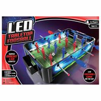 Tender Toys Stół do piłkarzyków z podświetleniem LED, 48,5x30x8,5 cm