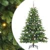vidaXL Sztuczna choinka z 150 diodami LED Zielony 150 cm PE i PVC