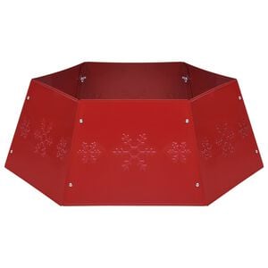 vidaXL Osłona pod choinkę, czerwona, &Oslash;68x25 cm