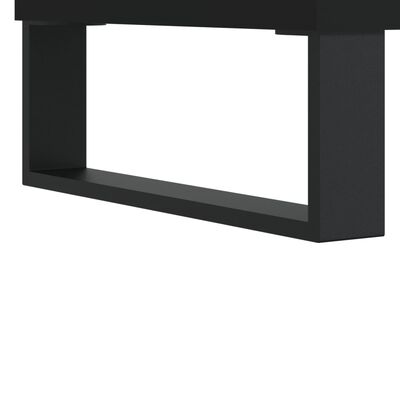 vidaXL Szafka na płyty, czarna, 121x38x48 cm, materiał drewnopochodny