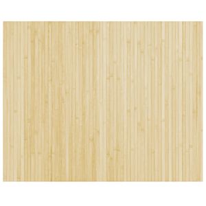 vidaXL Dywan prostokątny, jasny naturalny, 80x100 cm, bambusowy