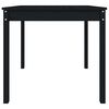 vidaXL Stolik ogrodowy, czarny, 82,5x82,5x76 cm, lite drewno sosnowe