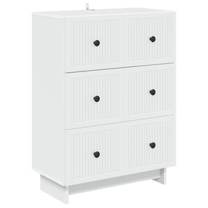 vidaXL Szafka z Szufladami Biały 66 x 34,5 x 90 cm Drewno inżynieryjne