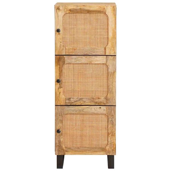 vidaXL Highboard z szufladą Brązowy 40 x 33 x 110 cm Drewno z mango