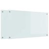 vidaXL Przód kuchenny Biały 90 x 50 cm szkło hartowane