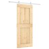 vidaXL Drzwi przesuwne Naturalne i białe 85 x 210 cm