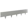 vidaXL Krawężnik do trawnika 20 pcs 100 x 20 cm Stal srebrny