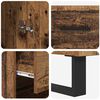 vidaXL Highboard z szufladą Stare drewno 69,5 x 34 x 180 cm