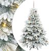 vidaXL Sztuczna choinka z 150 diodami LED Biały 150 cm PE i PVC