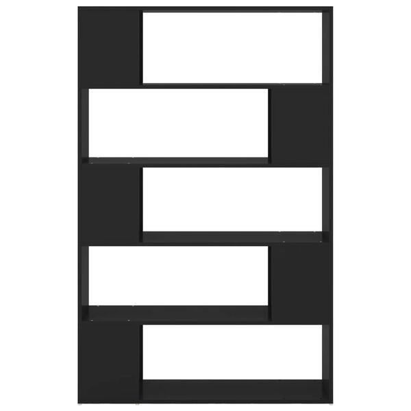 vidaXL Regał na książki/przegroda, czarny 100x24x155 cm