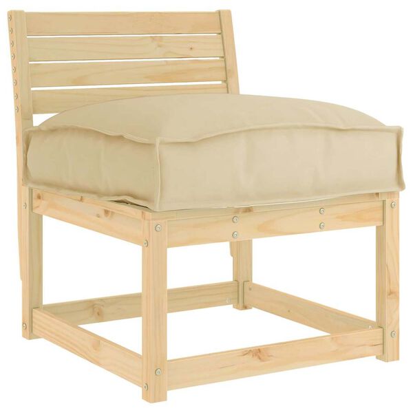 vidaXL Poduszka Beżowy 60 x 40 x 8 cm Materiał Oxford