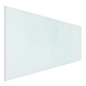 vidaXL Szklana płyta kominkowa przezroczysty 120 x 50 cm Szkło