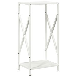 vidaXL Stojak na drewno opałowe biały 34x25x70 cm