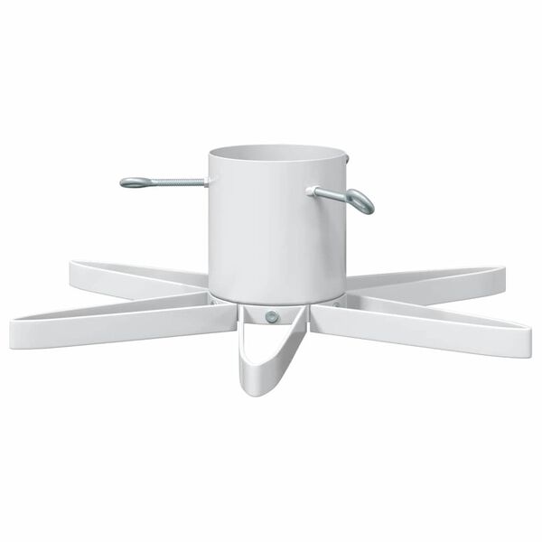 vidaXL Stojak na Choinkę 1.73 Biały 50 x 50 x 15,5 cm Stal