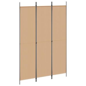 vidaXL 3-panelowy parawan Beżowy 150 x 220 cm tkanina