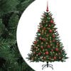 vidaXL Sztuczna choinka z bombką 120 cm 150 LED Ciepła biel
