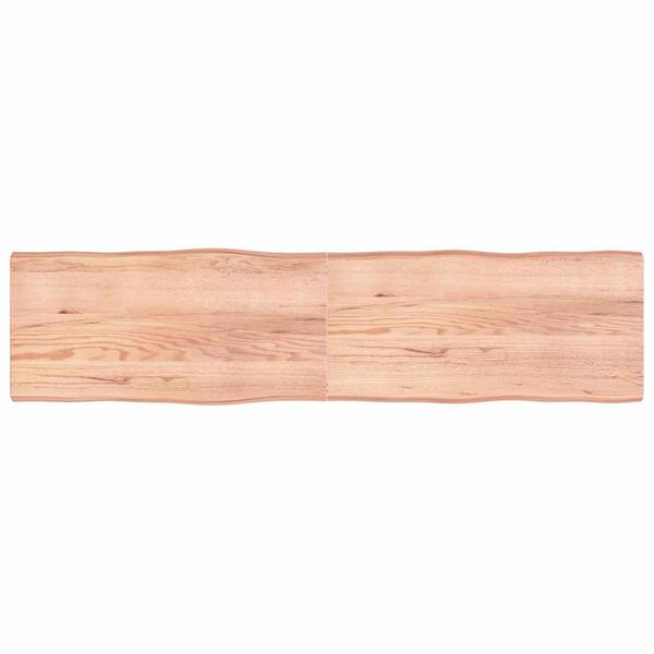 vidaXL Blat, jasnobrązowy 200x50x(2-6) cm drewno z naturalną krawędzią
