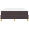 vidaXL Ł&oacute;żko sprężynowe z materacem Ciemny brąz 120 x 190 cm tkanina