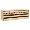 vidaXL Gniazdo dla kur, 5 przegr&oacute;d, 117x33x38 cm, lite drewno sosnowe